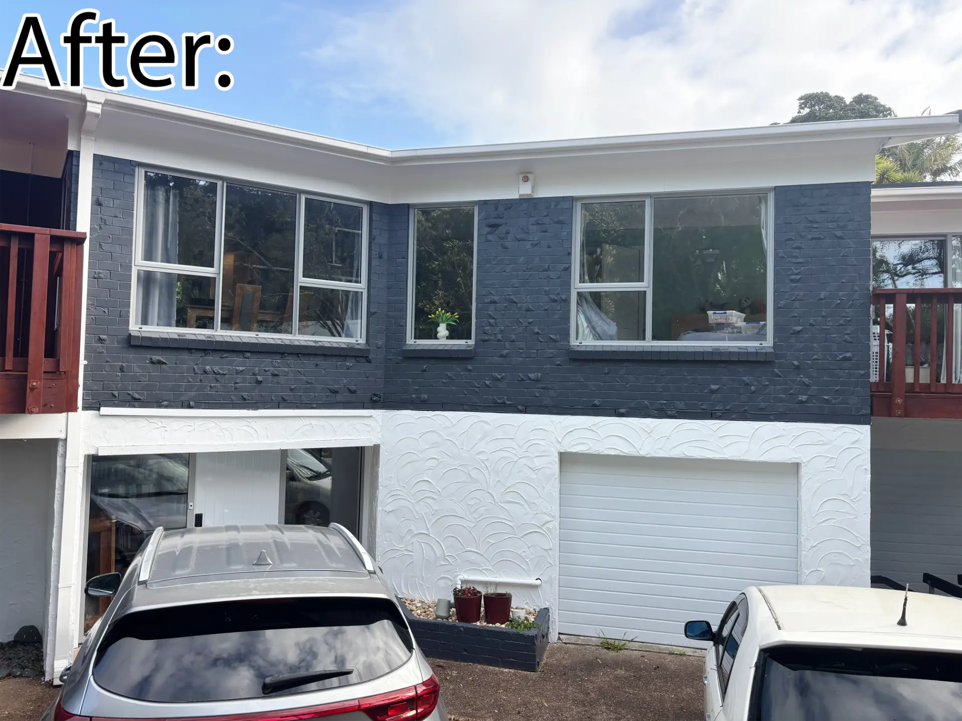 Selwyn Road Howick home after renovation with new white aluminium windows